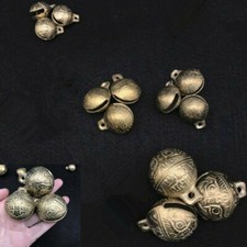 4pcs brass tibetan bells beads - bells,