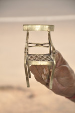 Vintage Handcrafted Jali Cut Fine Small Baby Doll House Chair