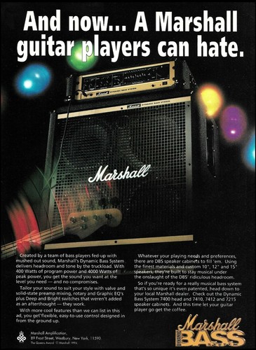 Marshall dynamic bass system - bass,