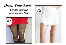 Leg Thigh Body Chain Costume Jewellery Buddha Hand - Gold coloured Harness UK