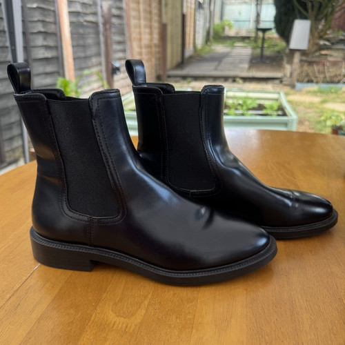 Womens black faux - black,