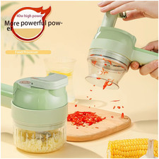 4 in 1 Electric Vegetable Cutter set cordless electric food small slice chopper