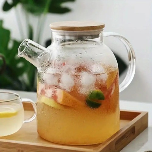 Glass teapot with infuser cold - teapot,