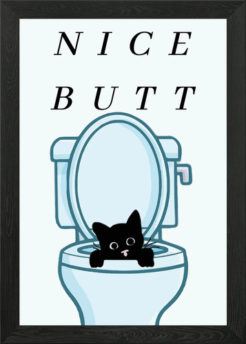 Funny bathroom nice - funny, butt