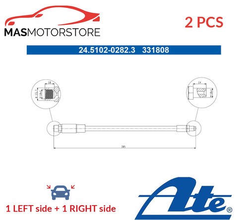 Brake hose line pipe rear - brake,