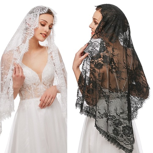 Lace mantilla veil soft - mantilla,