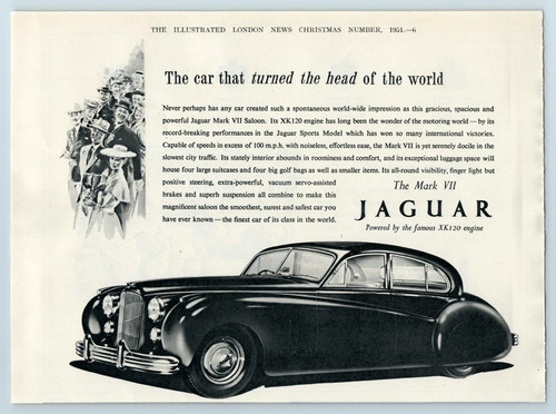 1951 paper advert jaguar mark - paper, advert,