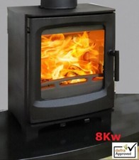 8KW MULTIFUEL STOVE CAST IRON