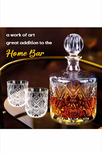 Crystal decanter set 4 - set,