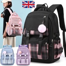 Girls School Large Backpack Travel Rucksack Shoulder Laptop Bag Student Book Bag