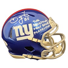 David Tyree autographed signed inscribed Mini Helmet New York Giants JSA COA