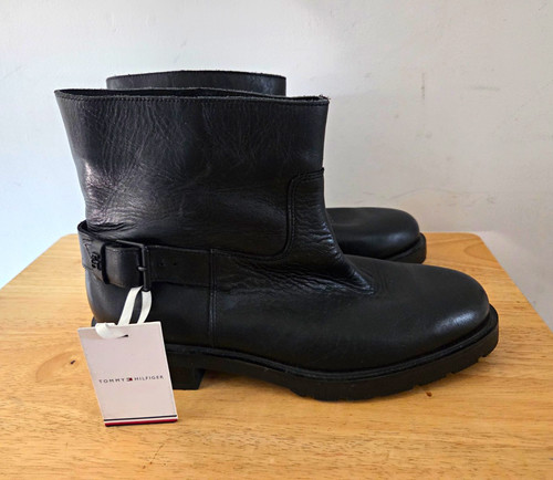 Tommy hilfiger black leather - tommy,