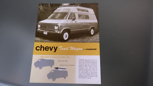 Vtg oem 1970 chevy chinook - vtg,