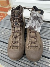 British Army Brown Aku Goretex Combat Boots - Size UK 9L - New Laces - #B257