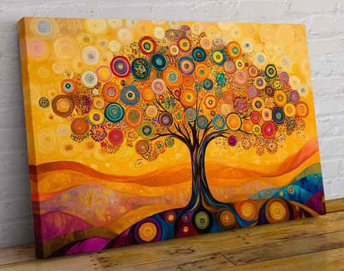 Tree life canvas wall - of,