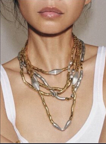 Zara layered gold silver tone - layered,