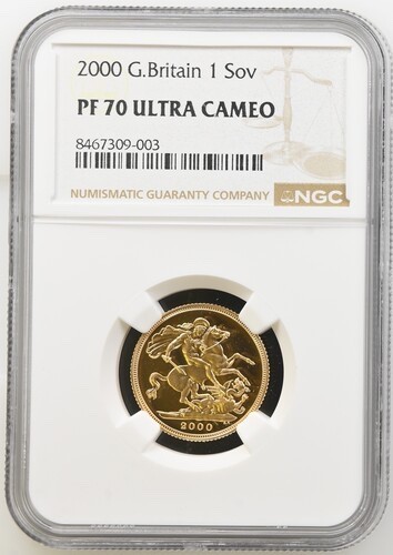 2000 gold proof full sovereign - 2000,