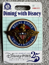 Dining With Disney Pins Regal Eagle Smokehouse 25 Years Limited Edition