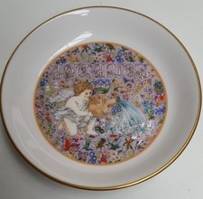 Royal Worcester Zodiacs Aquarius Pattern Bone China Pin Dish c1991 England 11cm