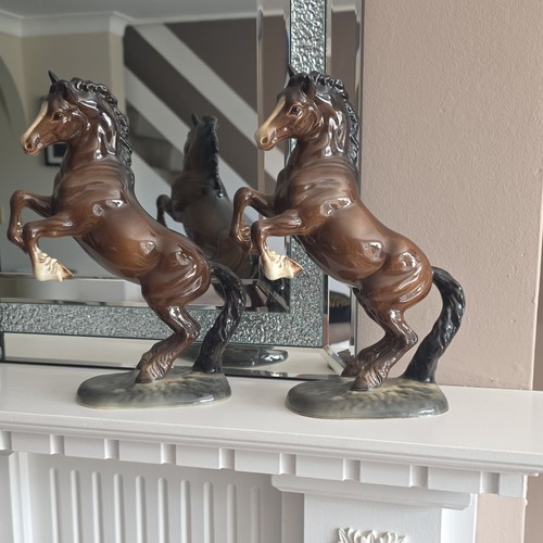 Pair beswick brown rearing - pair, of