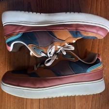 ZARA  TRAINERS UK 10 LACE UP MENS CHUNKY SOLE SNEAKER SHOES