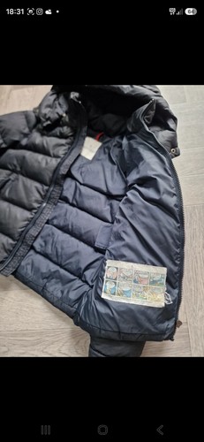 Boys black moncler feather - black,