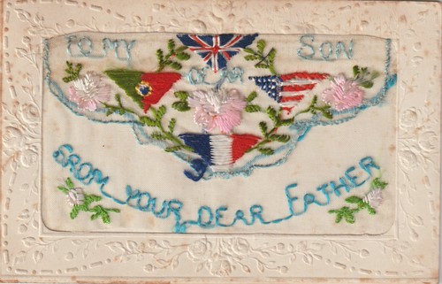 Silk postcard my dear - ww,