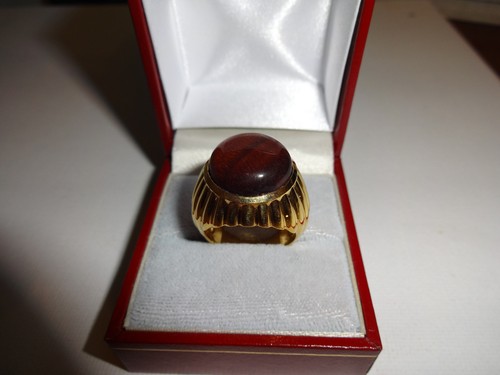 Red tiger eye ring - eye, in