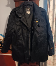 G STAR RAW DENIM  LINED COAT TRENCH JACKET SIZE XXL 48" CHEST MAN WOMAN