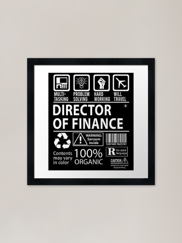 Director finance shirt - finance, t