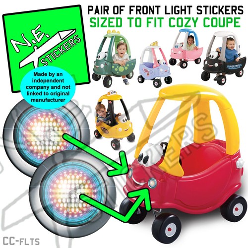 Front lights stickers sized - x2,