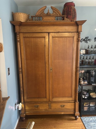 Antique wardrobe 1870 - wardrobe, cherry