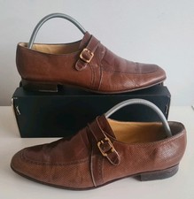 Stemar Mens Brown Leather Monk