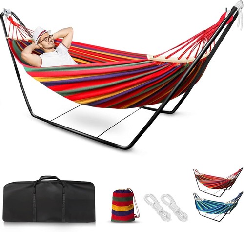 Double cotton hammock with - double,