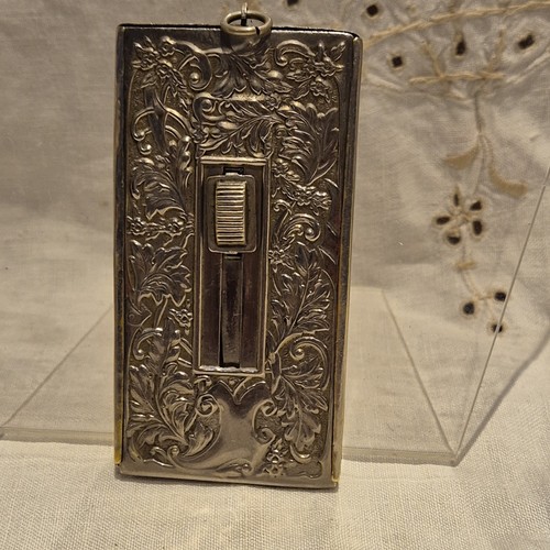 Antique silver tone sliding - antique,