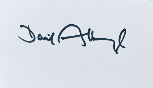 David attenborough hand signed - david,