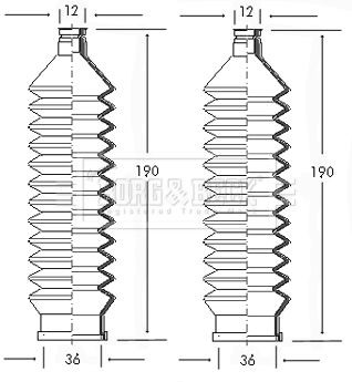 Steering bellow kit fits - steering,