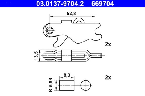 Parking brake shoes accessory - parking,