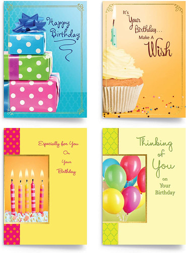 Assorted birthday cards 12 - assorted,