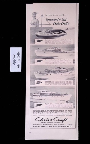 1952 chris craft boats - chris, boats,new