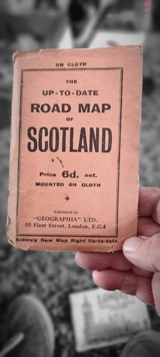 Vintage date road map - vintage,