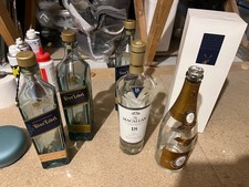 Luxury Alcohol Bottles Empty Cristal Johnnie Walker Blue Label Macallan 18