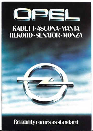 Opel range 1980 market - 1980,