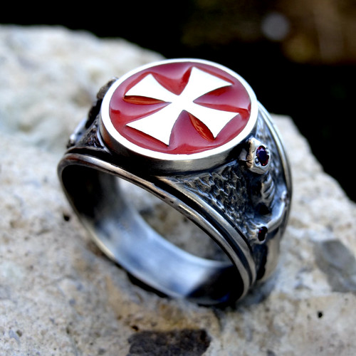 Knights templar cross - cross, ring
