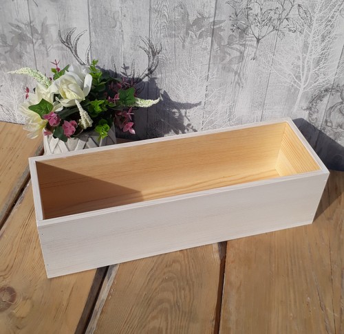 Wooden crate natural pine wood - wooden,