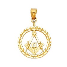 14K Yellow Gold Freemason