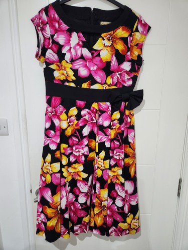 Lindy bop floral fit flare - fit,
