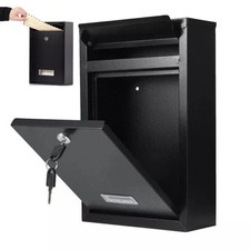 Large black lockable - lockable, post
