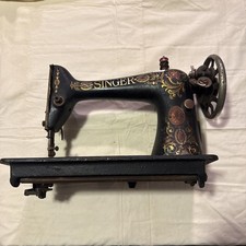 1910 singer sewing machine red - singer,