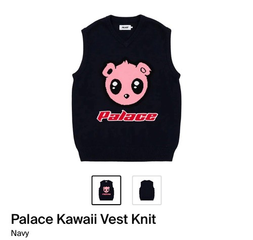 Palace kawaii knit vest - palace,